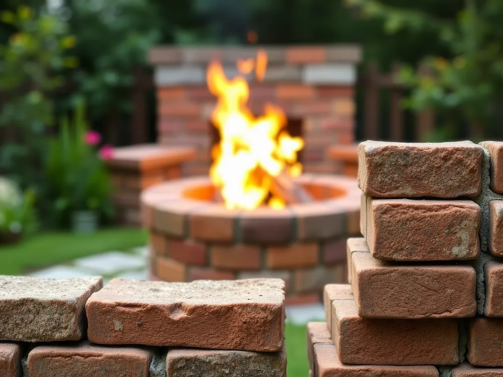 Jak zrobic ognisko w ogrodzie z cegły?