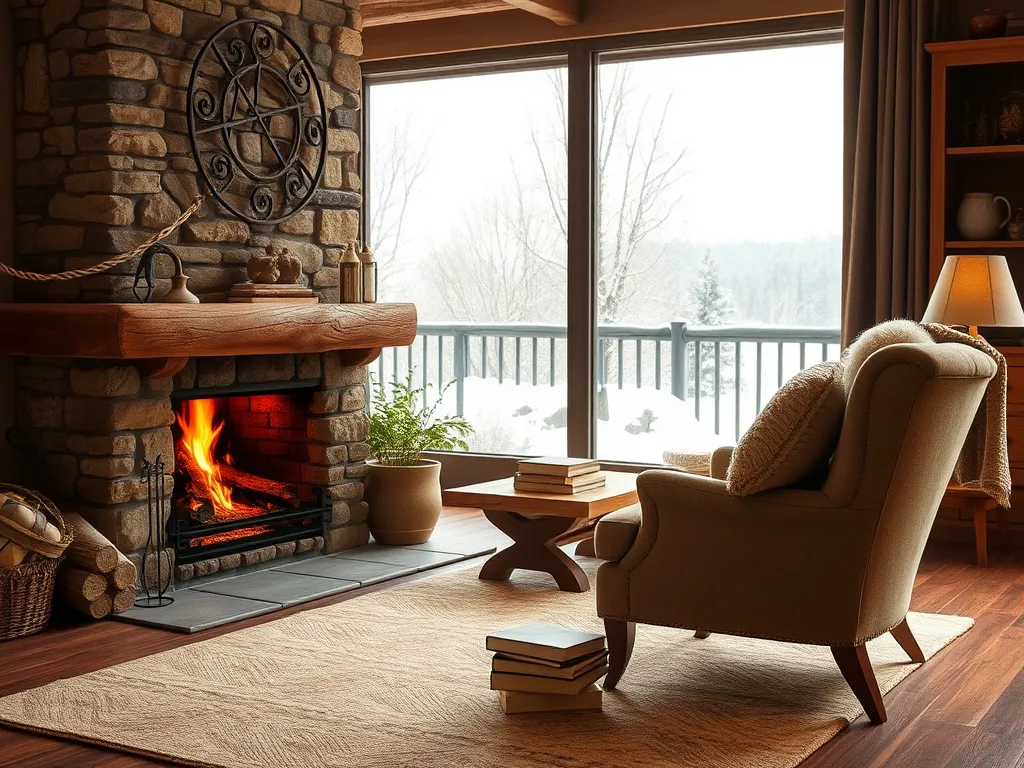 Kominek rustykalny w salonie – jak urządzić?