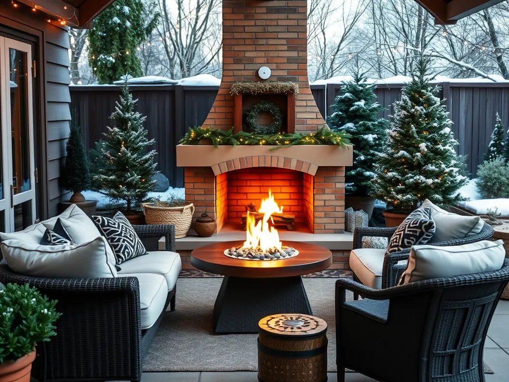 Kominek w ogrodzie zimowym – jak urządzić?