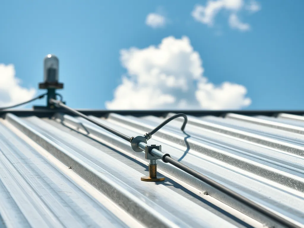 Instalacja odgromowa na dachu z blachy – krok po kroku