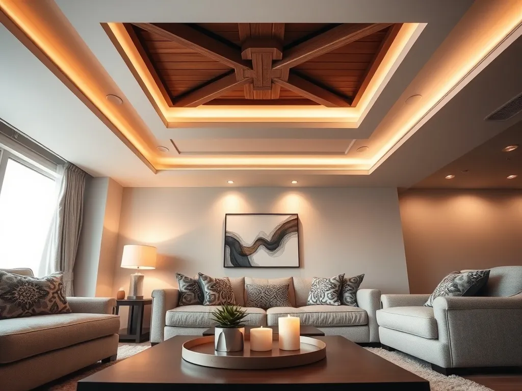 Pomysł na sufit w salonie: inspiracje i nowoczesne rozwiązania