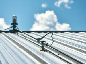 Instalacja odgromowa na dachu z blachy – krok po kroku