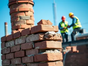 Rozbiórka komina z cegły – cena robocizny