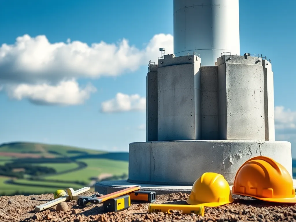 Fundament pod wiatrak – wymiary, schemat