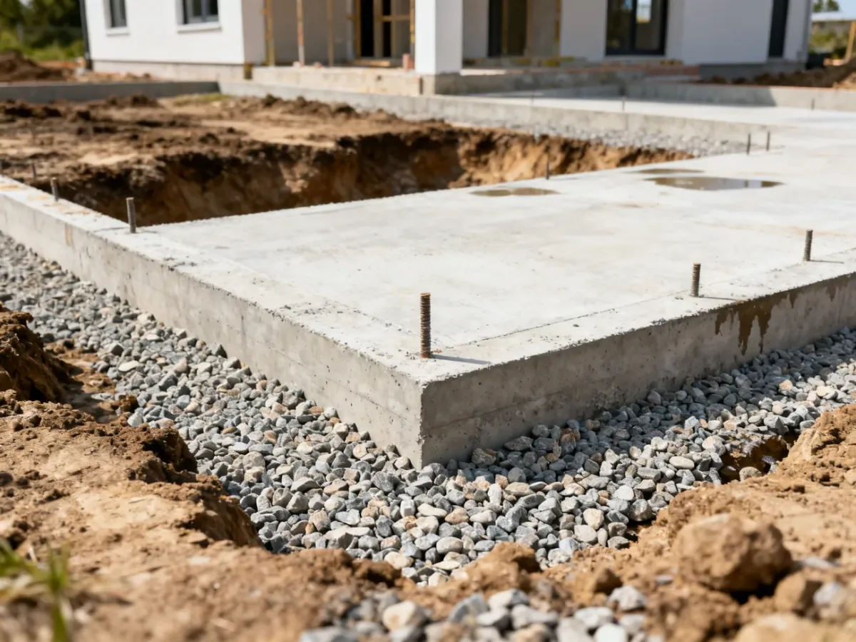 Płyta fundamentowa wykonywana na podbudowie na słabym i nierównym gruncie