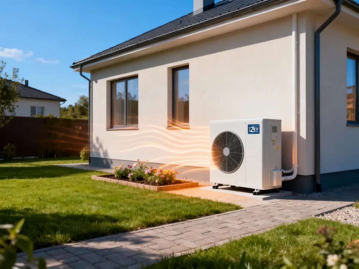 Pompa ciepła 12 kW przy dobrze ocieplonym domu jednorodzinnym